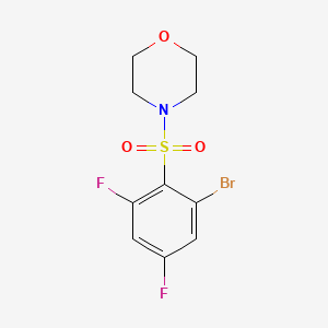 molecular formula C10H10BrF2NO3S B1441844 4-(2-Bromo-4,6-difluorophenylsulfonyl)morpholine CAS No. 1179860-20-8