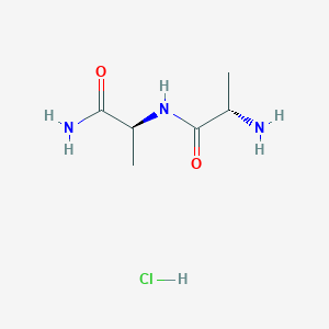 molecular formula C6H14ClN3O2 B1441848 H-Ala-Ala-NH2 HCl CAS No. 41036-33-3