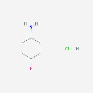 molecular formula C6H13ClFN B1441849 cis-4-Fluorocyclohexanamine hydrochloride CAS No. 1448310-31-3