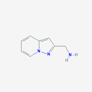 molecular formula C8H9N3 B1441850 吡唑并[1,5-a]吡啶-2-基甲胺 CAS No. 885275-06-9