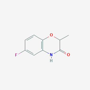 molecular formula C9H8FNO2 B1441851 6-Fluoro-2-methyl-2,4-dihydro-1,4-benzoxazin-3-one CAS No. 925005-78-3