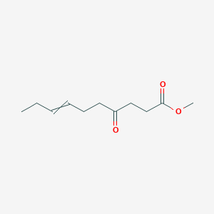 molecular formula C11H18O3 B14418513 Methyl 4-oxodec-7-enoate CAS No. 85670-53-7