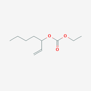 molecular formula C10H18O3 B14418597 Ethyl hept-1-en-3-yl carbonate CAS No. 86537-62-4