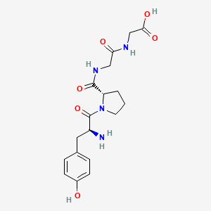 molecular formula C18H24N4O6 B14418598 Tyrosyl-prolyl-glycyl-glycine CAS No. 85563-30-0
