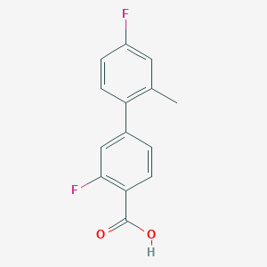 2-Fluoro-4-(4-fluoro-2-methylphenyl)benzoic acid