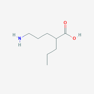 molecular formula C8H17NO2 B14418671 5-Amino-2-propylpentanoic acid CAS No. 81305-58-0