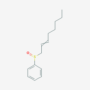 molecular formula C14H20OS B14418677 (Oct-2-ene-1-sulfinyl)benzene CAS No. 84019-04-5