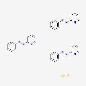 molecular formula C33H27N9Ru+2 B14418679 phenyl(pyridin-2-yl)diazene;ruthenium(2+) CAS No. 80697-53-6