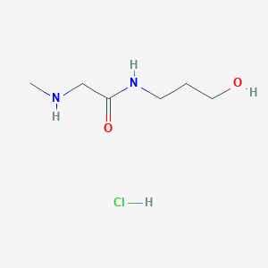 N-(3-Hydroxypropyl)-2-(methylamino)acetamide hydrochloride