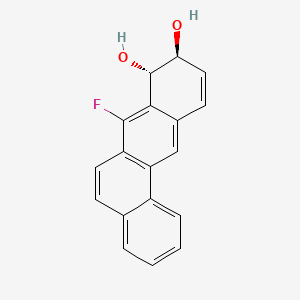 molecular formula C18H13FO2 B14418685 Benz(a)anthracene-8,9-diol, 7-fluoro-8,9-dihydro-, trans- CAS No. 82846-08-0