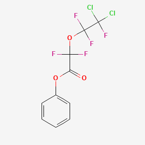 molecular formula C10H5Cl2F5O3 B14418695 Phenyl (2,2-dichloro-1,1,2-trifluoroethoxy)(difluoro)acetate CAS No. 83865-21-8