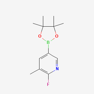 2-Fluoro-3-methyl-5-(4,4,5,5-tetramethyl-1,3,2-dioxaborolan-2-yl)pyridine