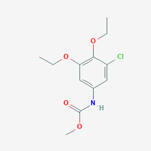 molecular formula C12H16ClNO4 B14418752 Methyl (3-chloro-4,5-diethoxyphenyl)carbamate CAS No. 84971-64-2