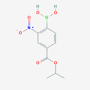 molecular formula C10H12BNO6 B1441877 4-(Isopropoxycarbonyl)-2-nitrophenylboronic acid CAS No. 1150114-61-6