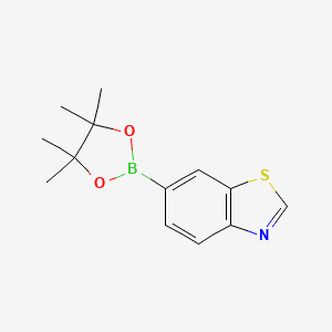 molecular formula C13H16BNO2S B1441878 6-(4,4,5,5-Tetramethyl-1,3,2-dioxaborolan-2-yl)benzo[d]thiazole CAS No. 1002309-47-8