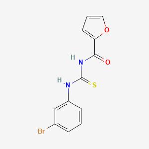 molecular formula C12H9BrN2O2S B14418791 N-[(3-Bromophenyl)carbamothioyl]furan-2-carboxamide CAS No. 82366-73-2