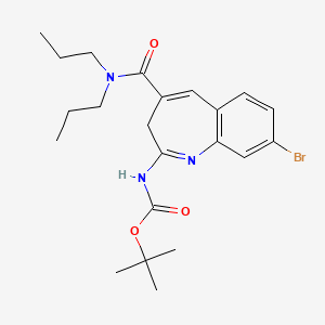 molecular formula C22H30BrN3O3 B1441883 tert-Butyl (8-bromo-4-(dipropylcarbamoyl)-3H-benzo[b]azepin-2-yl)carbamate CAS No. 1226791-82-7