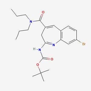 tert-Butyl (8-bromo-4-(dipropylcarbamoyl)-3H-benzo[b]azepin-2-yl)carbamate