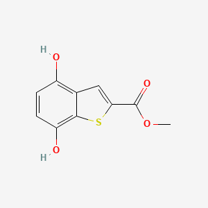molecular formula C10H8O4S B14418852 Methyl 4,7-dihydroxy-1-benzothiophene-2-carboxylate CAS No. 80427-78-7