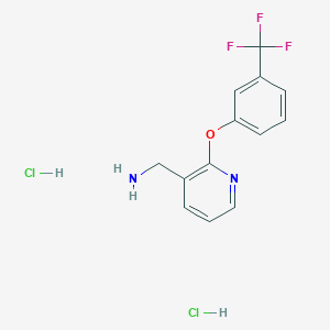 {2-[3-(Trifluoromethyl)phenoxy]pyridin-3-yl}methylamine dihydrochloride