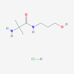 2-Amino-N-(3-hydroxypropyl)-2-methylpropanamide hydrochloride