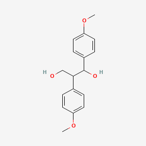 molecular formula C17H20O4 B14418997 1,3-Propanediol, 1,2-bis(4-methoxyphenyl)- CAS No. 85272-48-6