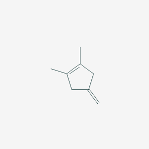 molecular formula C8H12 B14419003 Cyclopentene, 1,2-dimethyl-4-methylene- CAS No. 83615-96-7