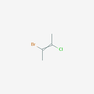 molecular formula C4H6BrCl B14419066 2-Bromo-3-chlorobut-2-ene CAS No. 80687-89-4
