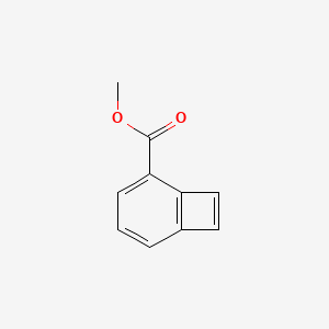 molecular formula C10H8O2 B14419075 Methyl bicyclo[4.2.0]octa-1,3,5,7-tetraene-2-carboxylate CAS No. 86031-44-9
