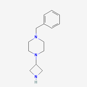 molecular formula C14H21N3 B1441910 1-(Azetidin-3-yl)-4-benzylpiperazine CAS No. 1272846-95-3