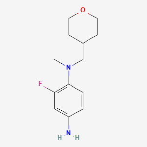 2-Fluoro-N1-methyl-N1-((tetrahydro-2H-pyran-4-yl)methyl)benzene-1,4-diamine