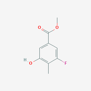 molecular formula C9H9FO3 B1441914 Methyl 3-fluoro-5-hydroxy-4-methylbenzoate CAS No. 1215031-99-4