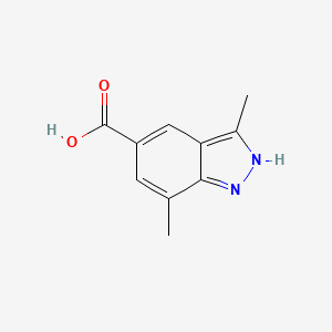 molecular formula C10H10N2O2 B1441915 3,7-Dimethyl-1H-indazole-5-carboxylic acid CAS No. 1031417-75-0