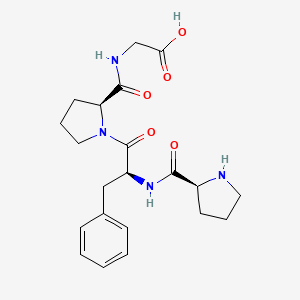 molecular formula C21H28N4O5 B14419200 Prolyl-phenylalanyl-prolyl-glycine CAS No. 82289-41-6