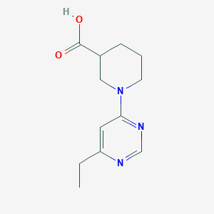 molecular formula C12H17N3O2 B1441921 1-(6-Ethylpyrimidin-4-yl)piperidine-3-carboxylic acid CAS No. 1270899-46-1