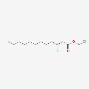 molecular formula C13H24Cl2O2 B14419243 Chloromethyl 3-chlorododecanoate CAS No. 80418-99-1