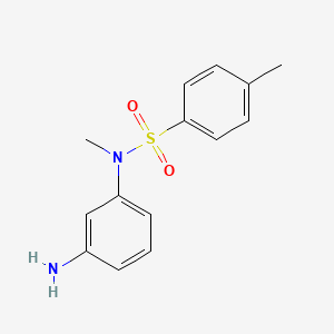 molecular formula C14H16N2O2S B14419248 N-(3-Aminophenyl)-N,4-dimethylbenzene-1-sulfonamide CAS No. 82670-10-8