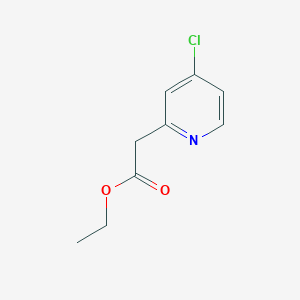 molecular formula C9H10ClNO2 B1441925 Ethyl 2-(4-chloropyridin-2-YL)acetate CAS No. 1060814-85-8
