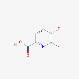 molecular formula C7H6FNO2 B1441928 5-Fluoro-6-methylpyridine-2-carboxylic acid CAS No. 1005474-88-3
