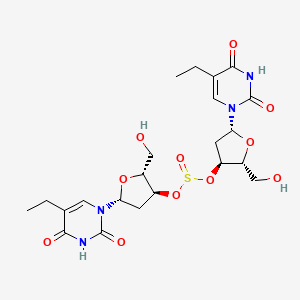 molecular formula C22H30N4O11S B14419297 Uridine, 2'-deoxy-5-ethyl-, 3',3'''-sulfite CAS No. 86233-26-3