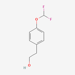 molecular formula C9H10F2O2 B1441931 2-[4-(Difluoromethoxy)phenyl]ethan-1-ol CAS No. 872046-13-4
