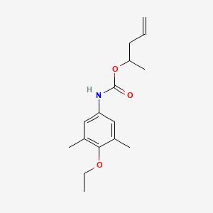 molecular formula C16H23NO3 B14419312 Pent-4-en-2-yl (4-ethoxy-3,5-dimethylphenyl)carbamate CAS No. 84971-16-4