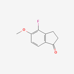 molecular formula C10H9FO2 B1441932 4-Fluoro-2,3-dihydro-5-methoxyinden-1-one CAS No. 295779-81-6
