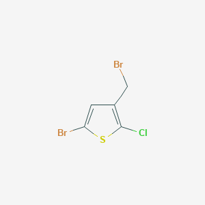 molecular formula C5H3Br2ClS B1441933 5-Bromo-3-(bromomethyl)-2-chlorothiophene CAS No. 1185727-35-8