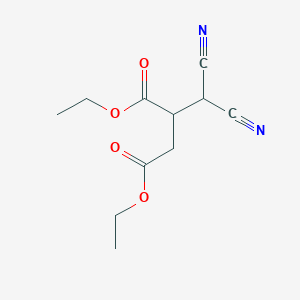 molecular formula C11H14N2O4 B14419395 Butanedioic acid, (dicyanomethyl)-, diethyl ester CAS No. 82584-86-9