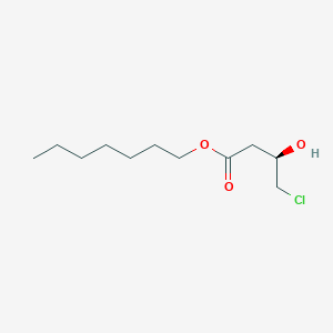 molecular formula C11H21ClO3 B14419400 heptyl (3R)-4-chloro-3-hydroxybutanoate CAS No. 86728-98-5
