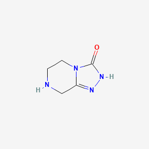 molecular formula C5H8N4O B1441952 5,6,7,8-Tetrahydro-[1,2,4]triazolo[4,3-a]pyrazin-3(2H)-one CAS No. 914654-93-6