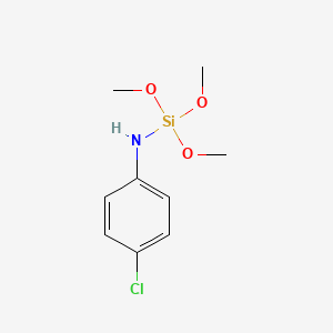 molecular formula C9H14ClNO3Si B14419570 N-(4-Chlorophenyl)-1,1,1-trimethoxysilanamine CAS No. 86945-11-1