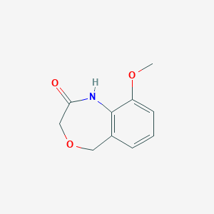 molecular formula C10H11NO3 B1441958 9-Methoxy-3,5-dihydrobenzo[e][1,4]oxazepin-2(1H)-one CAS No. 1313712-67-2