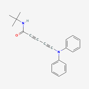 molecular formula C21H20N2O B14419595 N-tert-Butyl-5-(diphenylamino)penta-2,4-diynamide CAS No. 82505-86-0